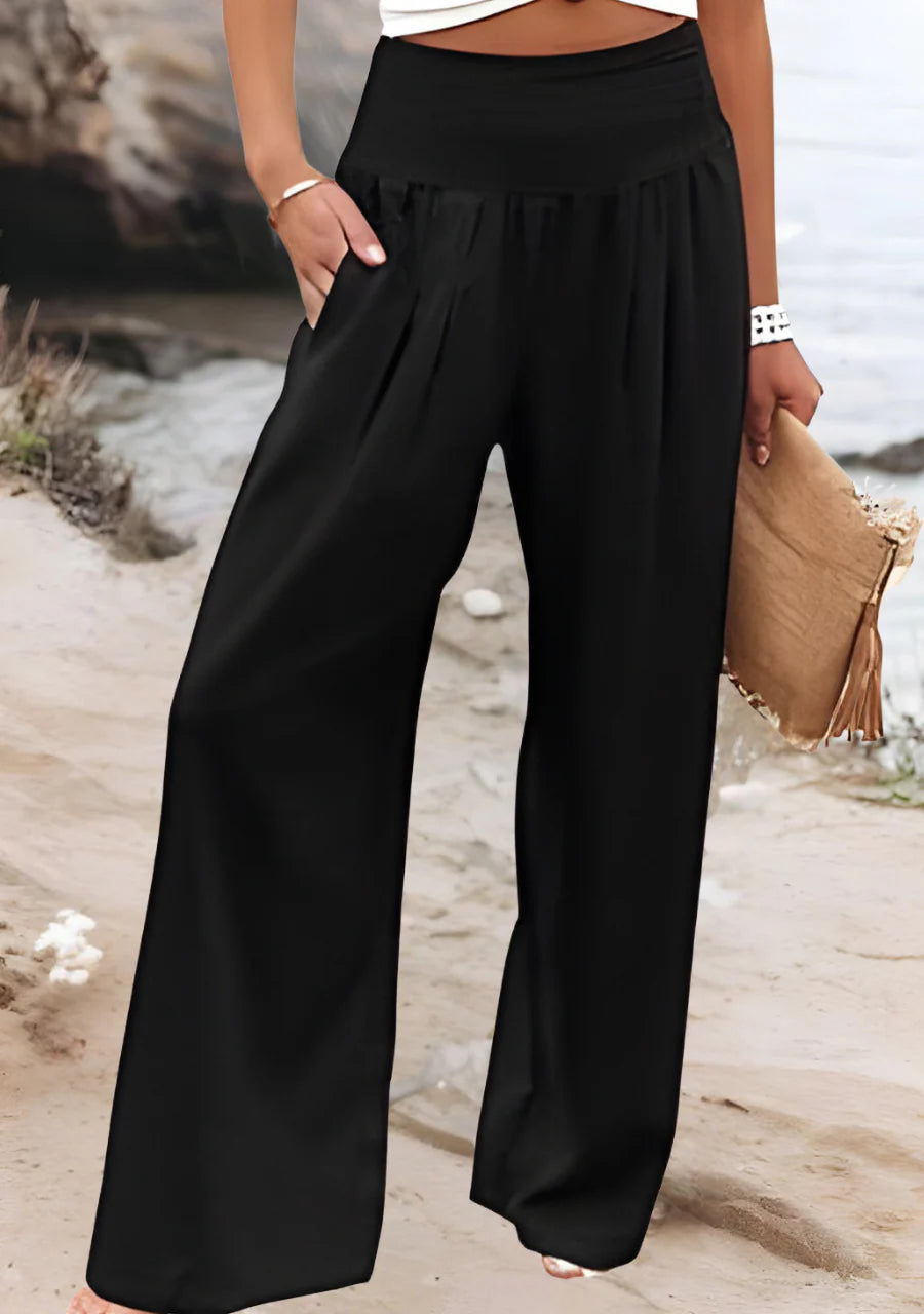Wide-Leg Pants - Beach