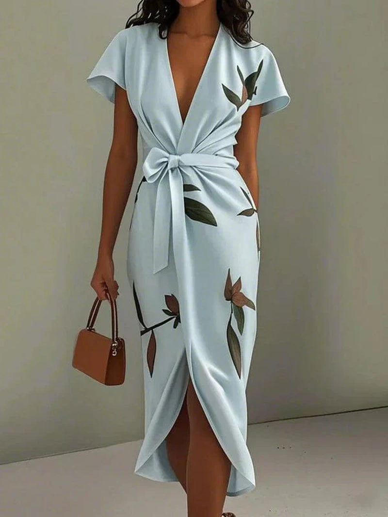 Urban Leaf Midi Dress - Mirea