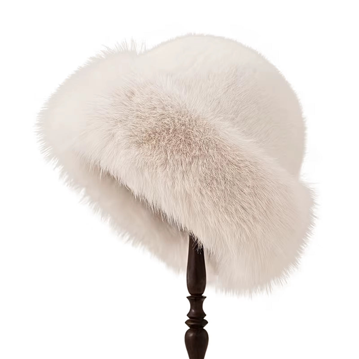 Fluffy Faux-Fur Cossack Hat