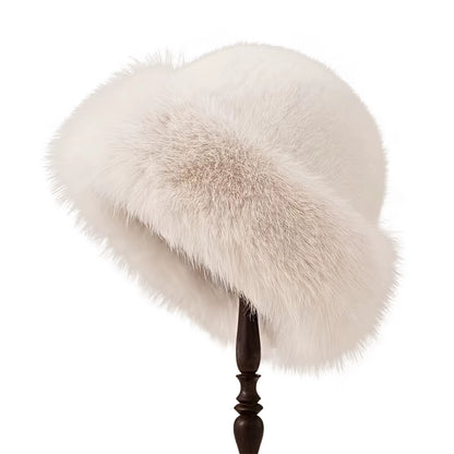Fluffy Faux-Fur Cossack Hat
