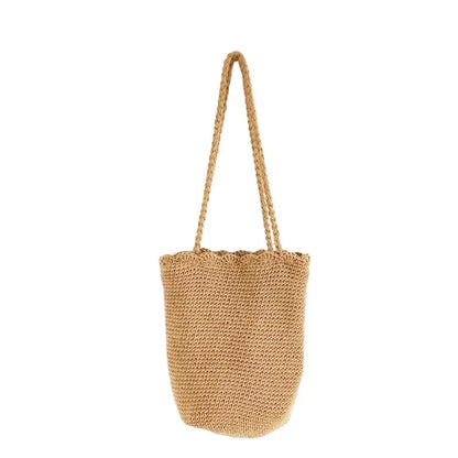 Scalloped Knit Tote