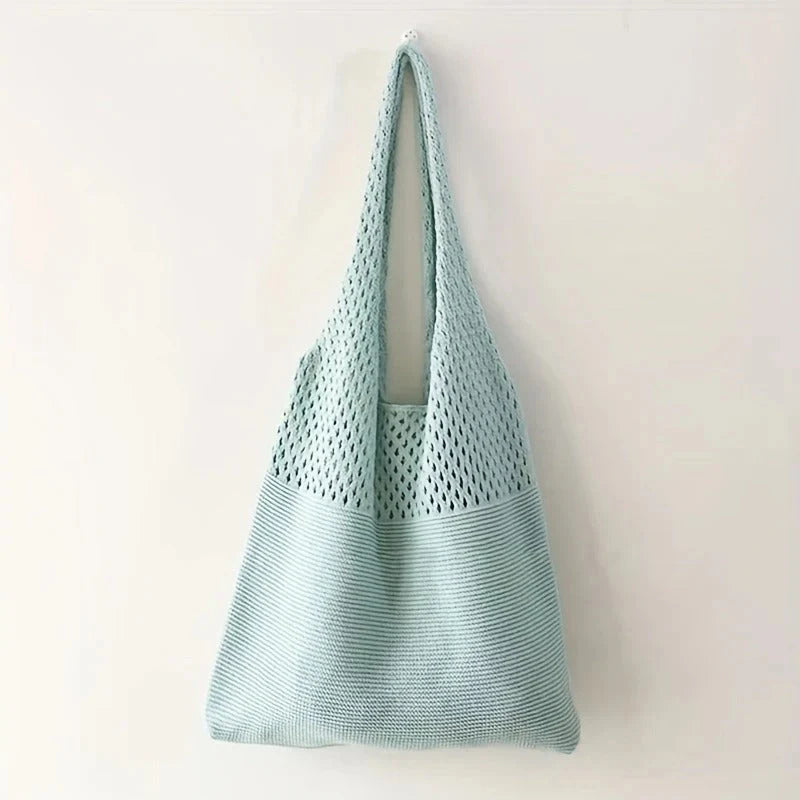 Mesh-Knit Shoulder Bag