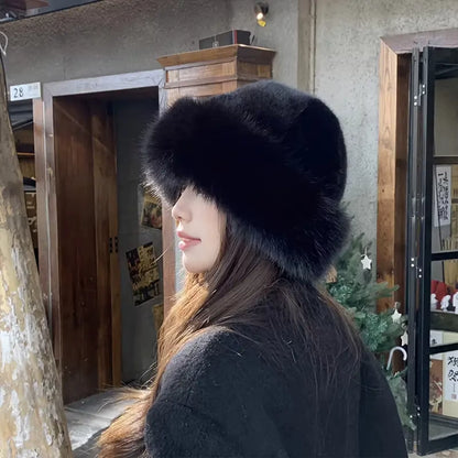 Fluffy Faux-Fur Cossack Hat