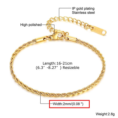 Dainty Gold Stacking Bracelet