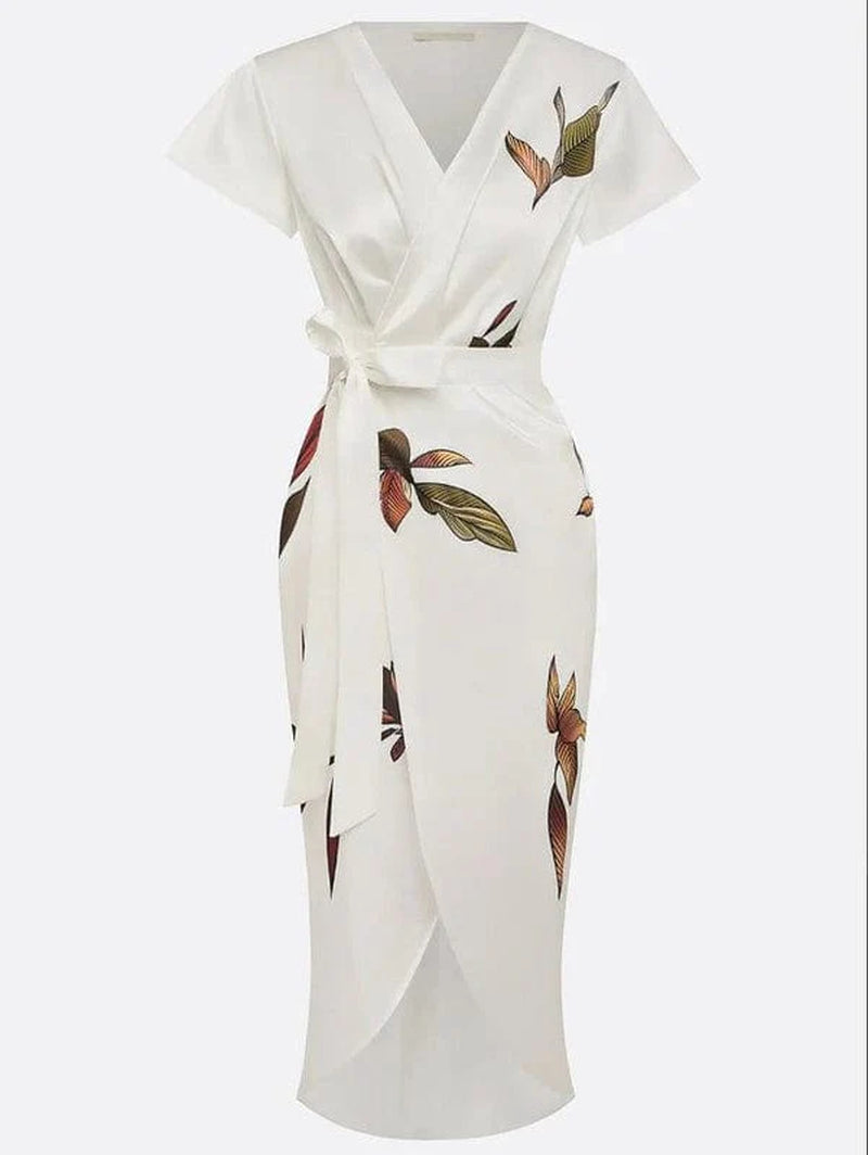 Urban Leaf Midi Dress - Mirea