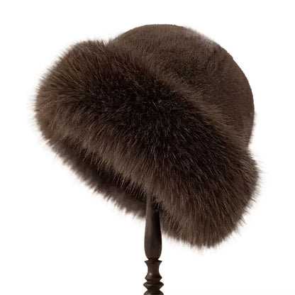 Fluffy Faux-Fur Cossack Hat