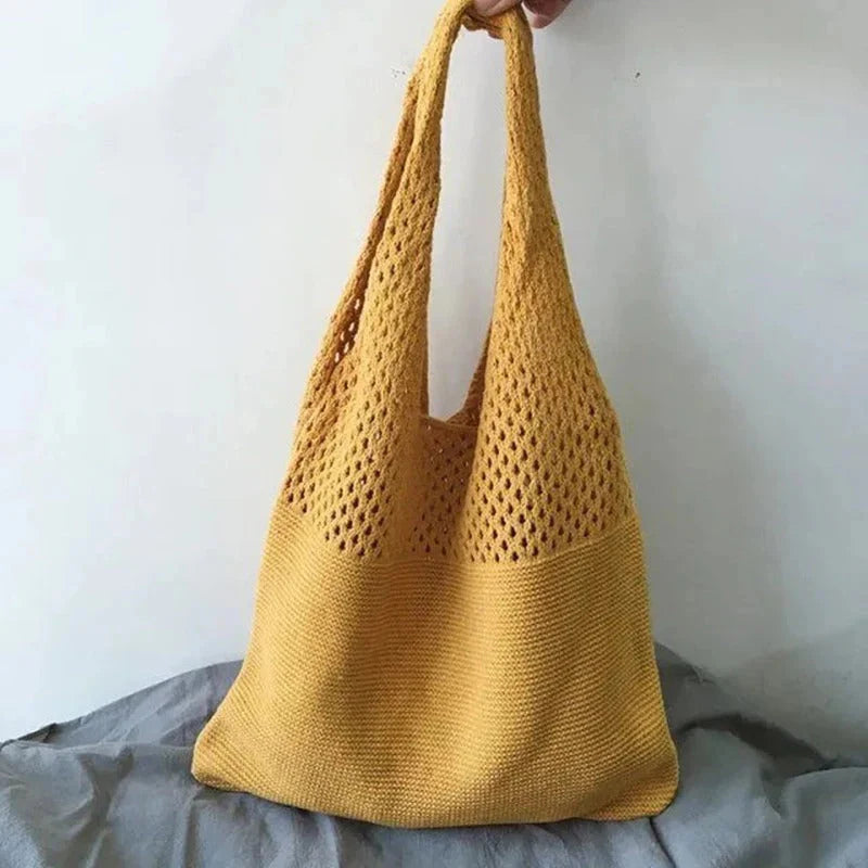 Mesh-Knit Shoulder Bag