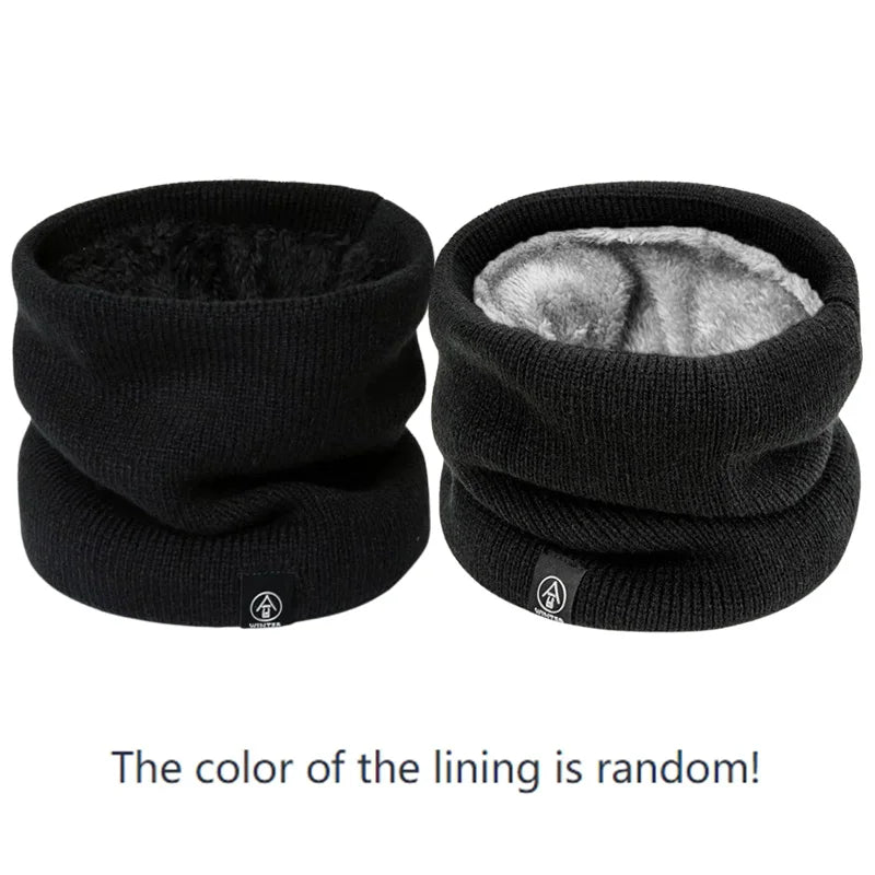 Fleece-Lined Knit Neck Snood