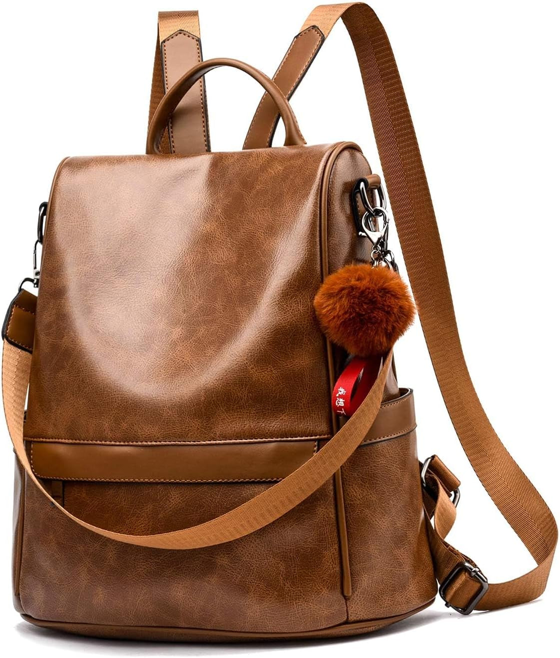 Anti-Theft Casual Shoulder Bag - Ladies Leather Satchel Bag