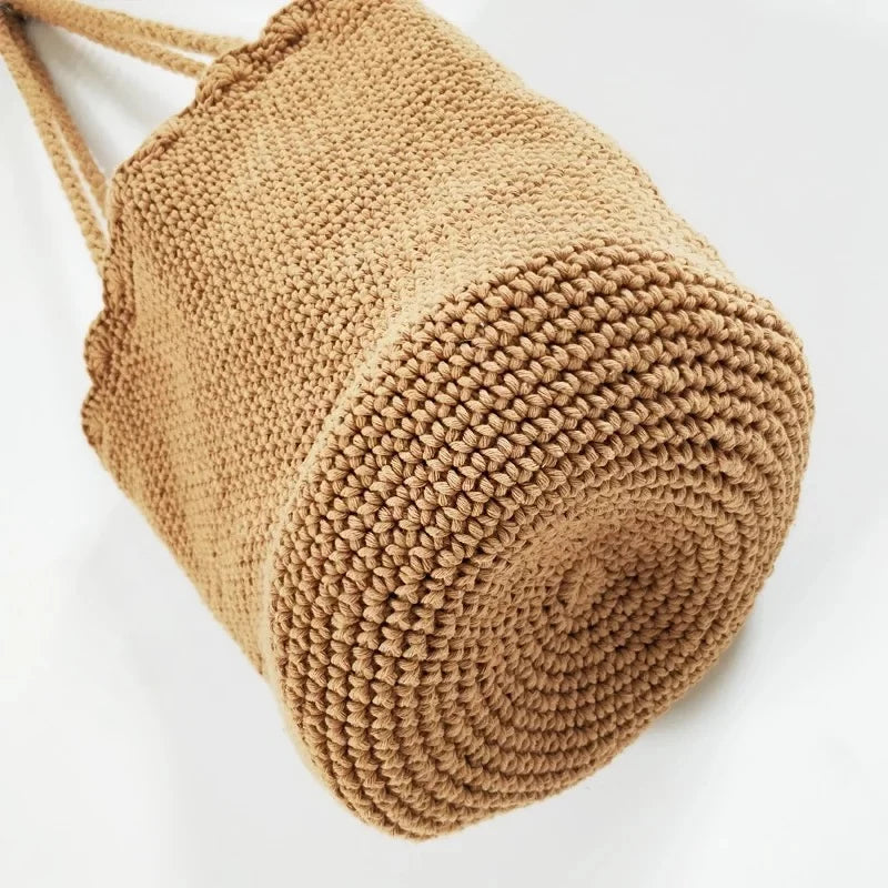 Scalloped Knit Tote