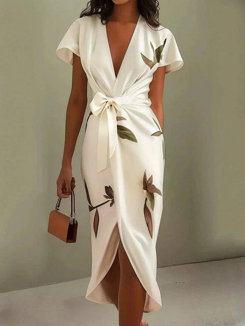 Urban Leaf Midi Dress - Mirea
