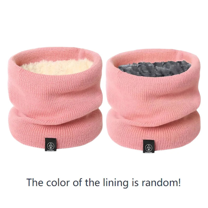 Fleece-Lined Knit Neck Snood