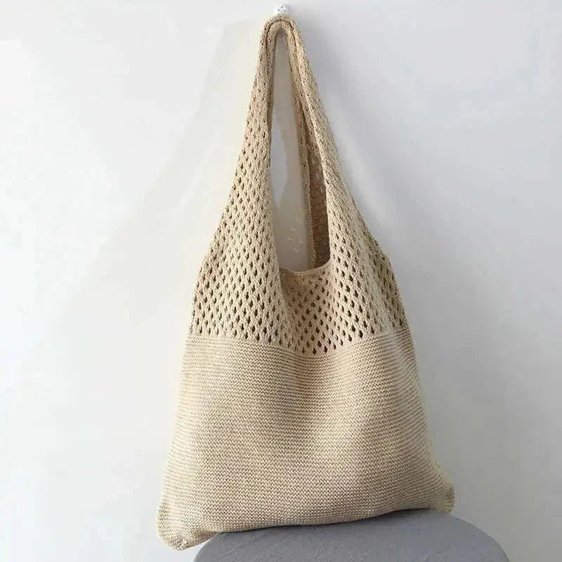 Mesh-Knit Shoulder Bag