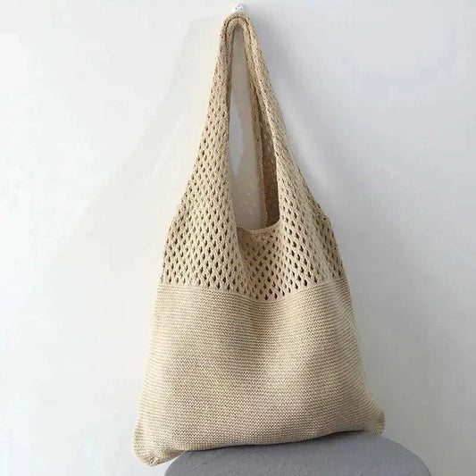 Mesh-Knit Shoulder Bag
