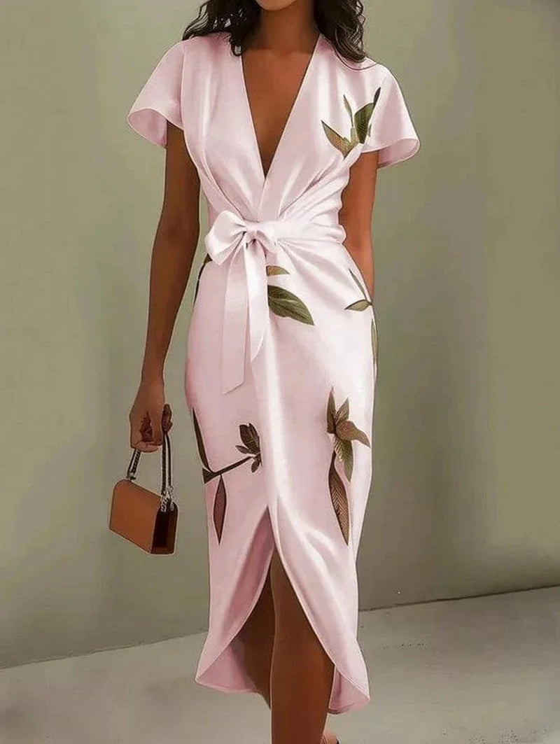 Urban Leaf Midi Dress - Mirea