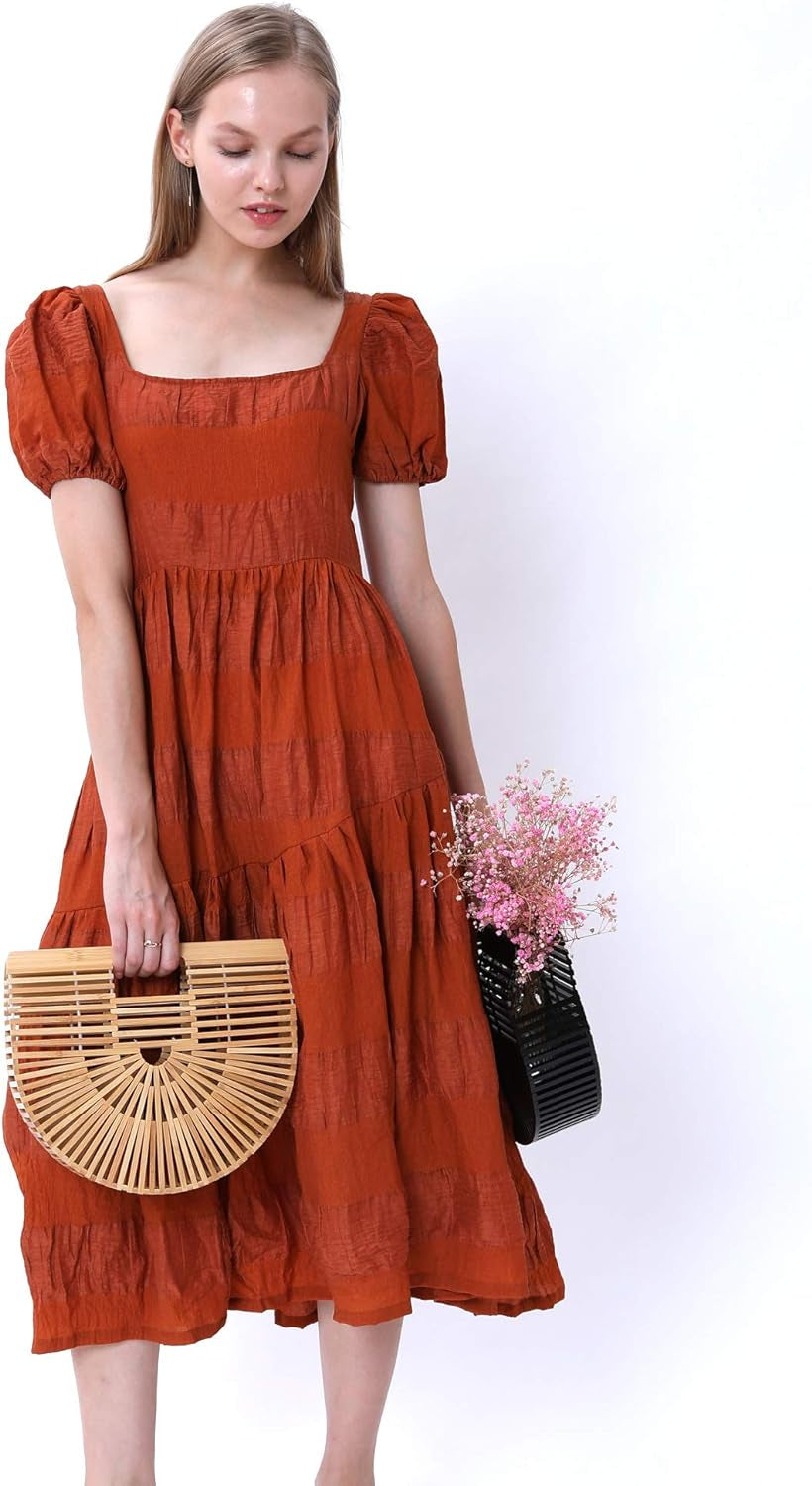 Handmade Bamboo Large Tote Bag - Stylish Straw Beach Purse