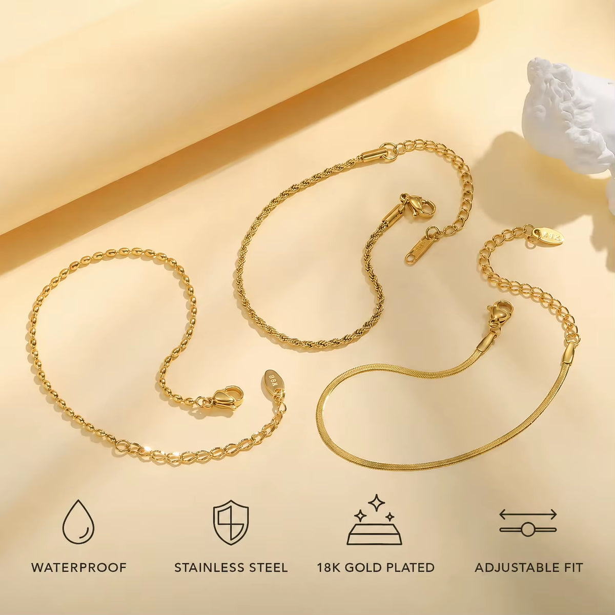Dainty Gold Stacking Bracelet