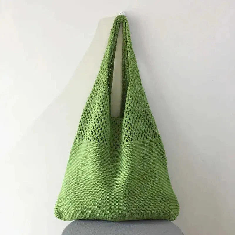 Mesh-Knit Shoulder Bag