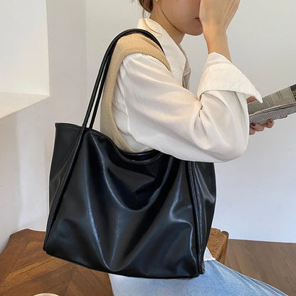 Soft Leather-Look Everyday Tote