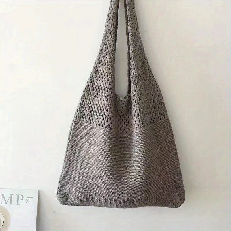 Mesh-Knit Shoulder Bag