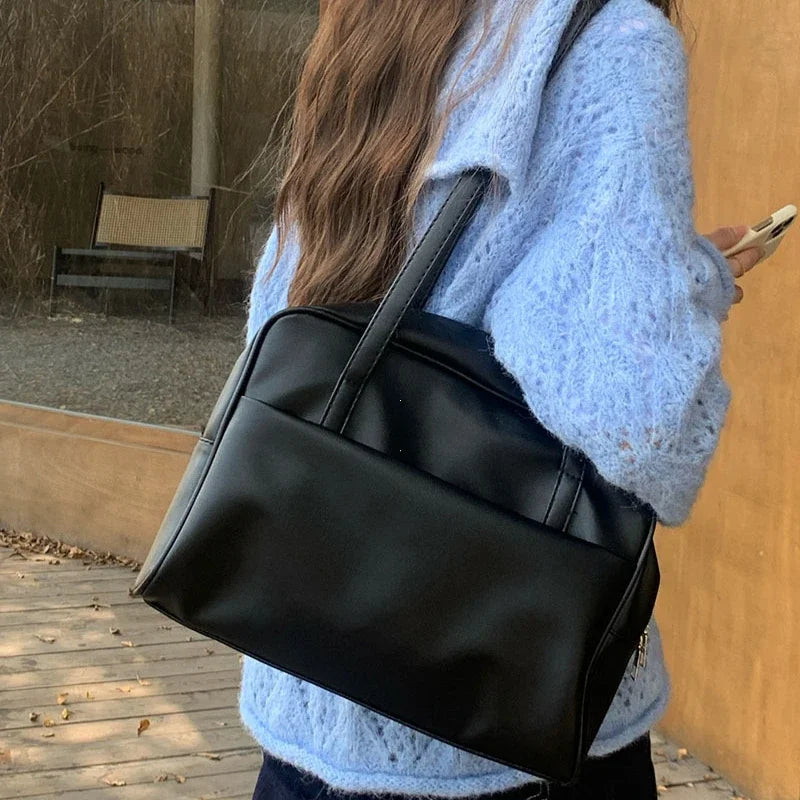 Soft Leather-Look Everyday Tote