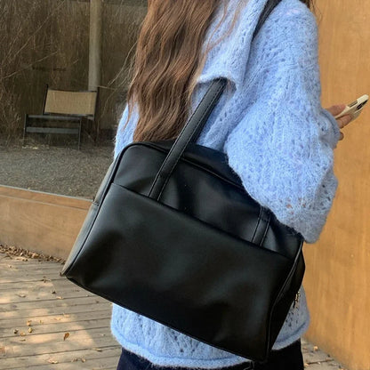 Soft Leather-Look Everyday Tote