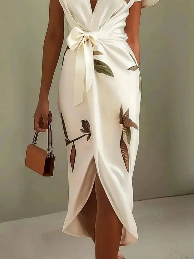 Urban Leaf Midi Dress - Mirea
