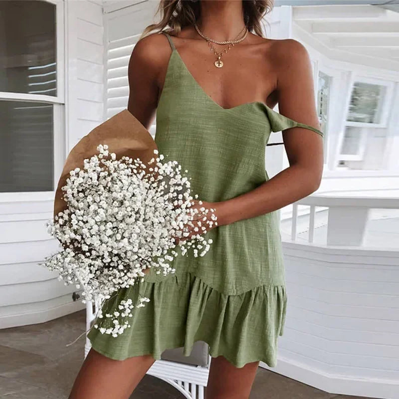 Sexy Spaghetti Strap - Ruffle Sundress