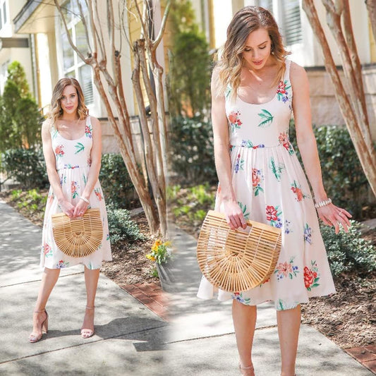 Handmade Bamboo Large Tote Bag - Stylish Straw Beach Purse