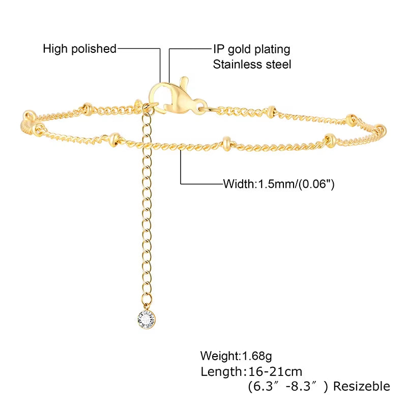 Dainty Gold Stacking Bracelet