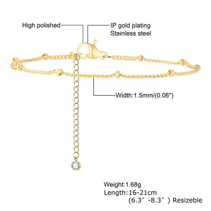 Dainty Gold Stacking Bracelet