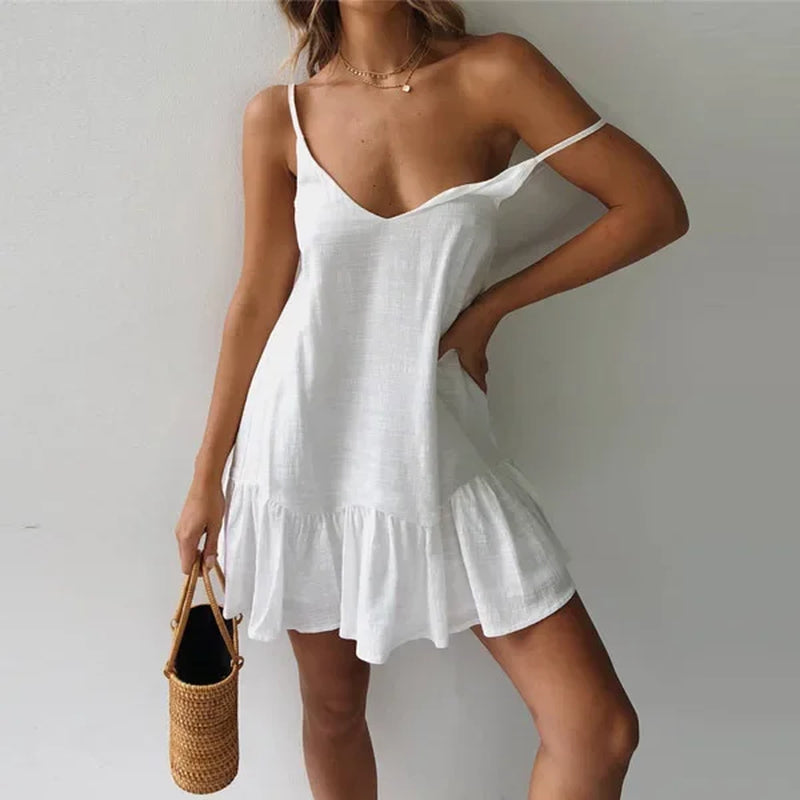 Sexy Spaghetti Strap - Ruffle Sundress