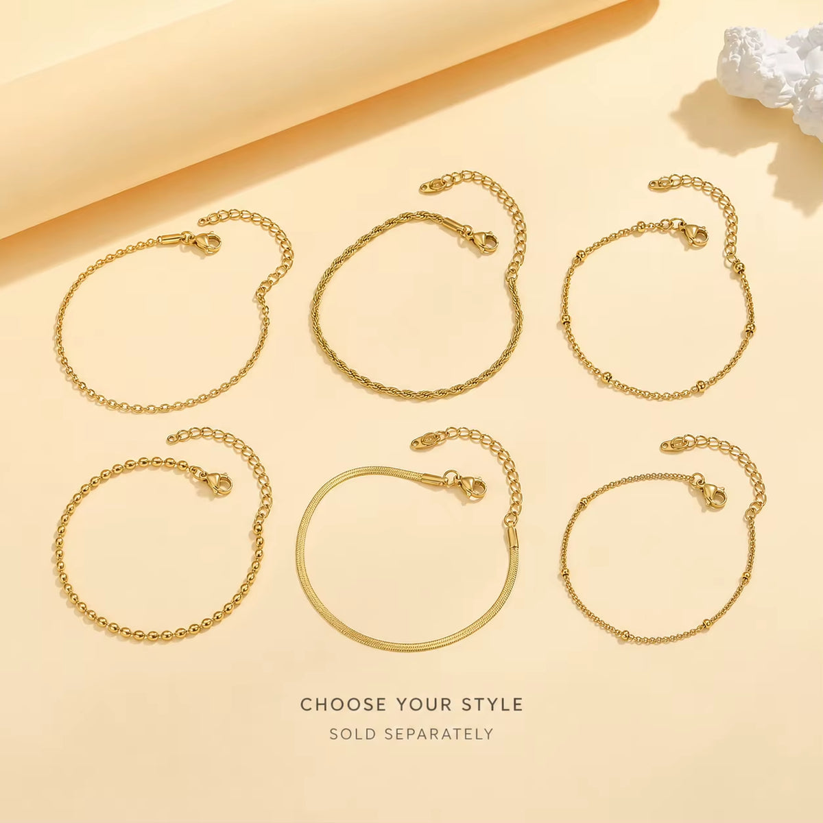 Dainty Gold Stacking Bracelet