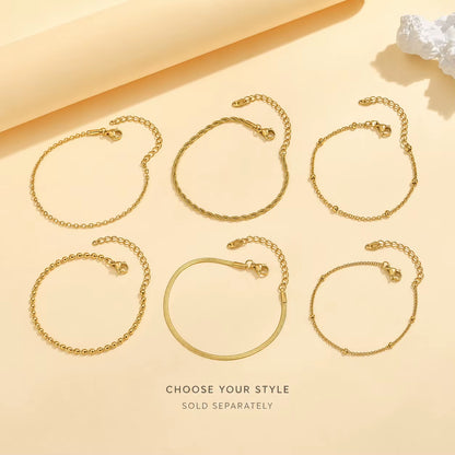 Dainty Gold Stacking Bracelet