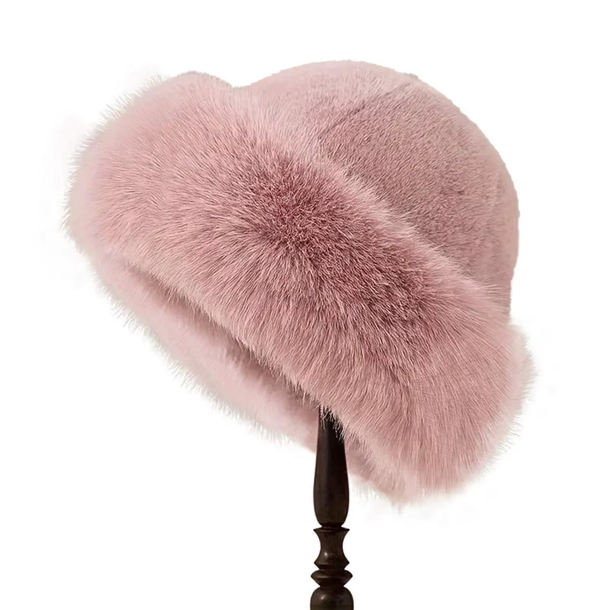 Fluffy Faux-Fur Cossack Hat