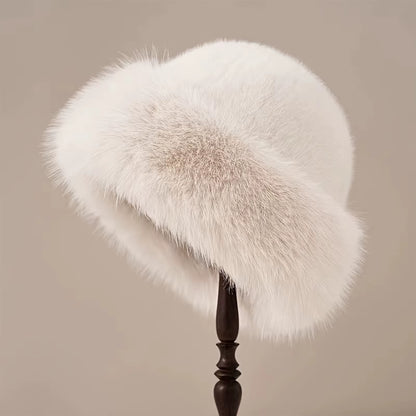 Fluffy Faux-Fur Cossack Hat