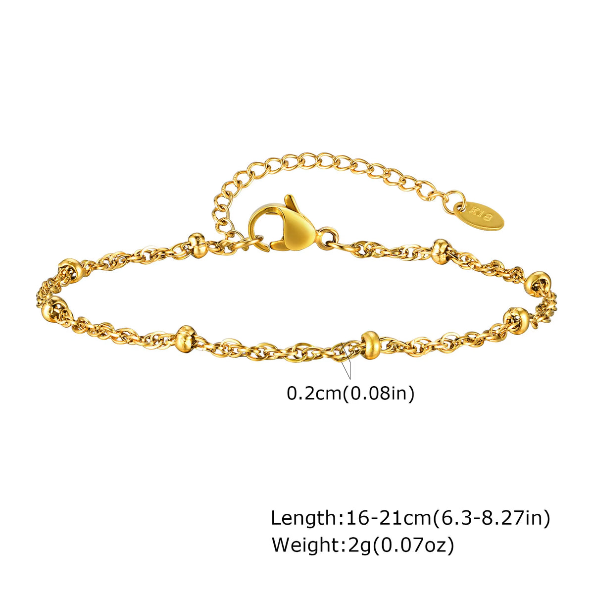 Dainty Gold Stacking Bracelet