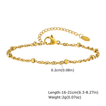 Dainty Gold Stacking Bracelet
