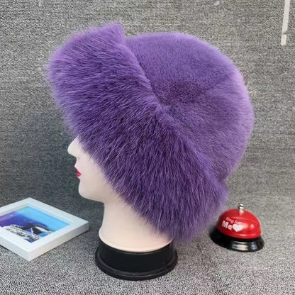 Fluffy Faux-Fur Cossack Hat