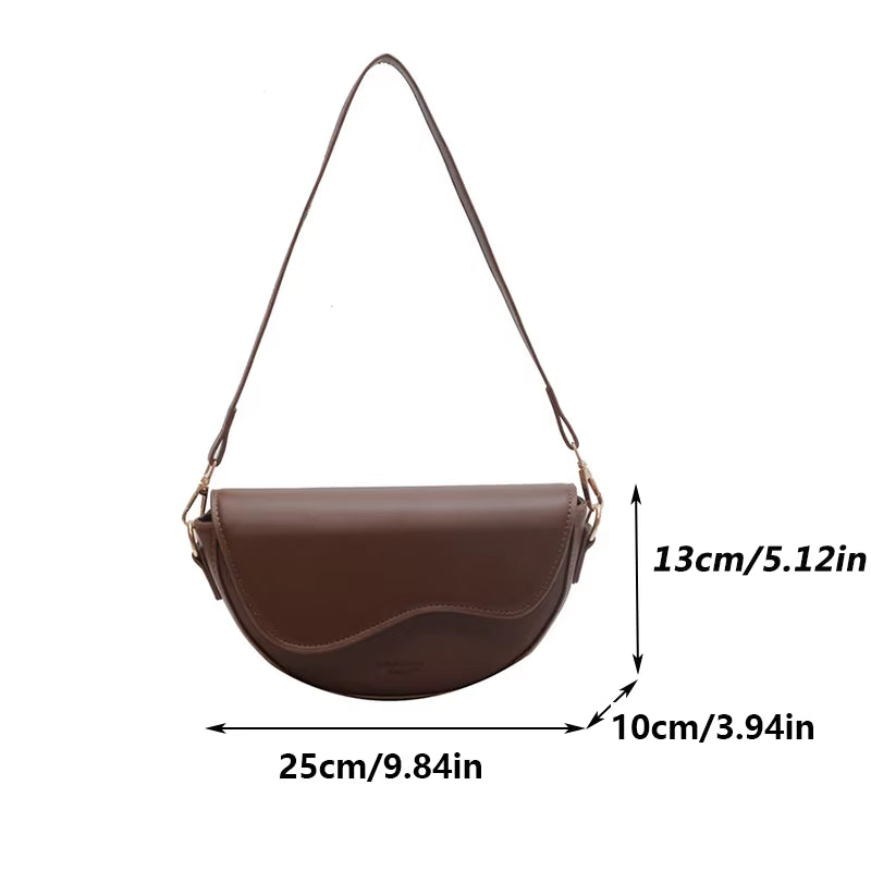 Saddle Crossbody with Woven Strap