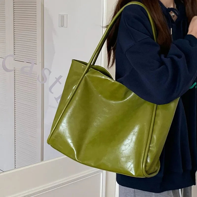 Soft Leather-Look Everyday Tote
