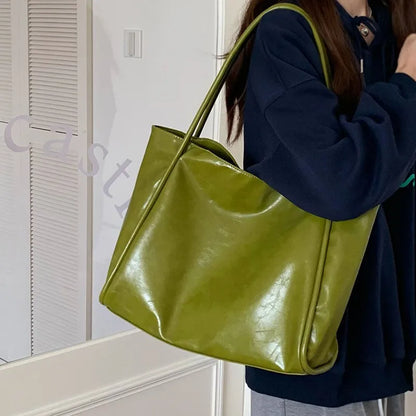 Soft Leather-Look Everyday Tote