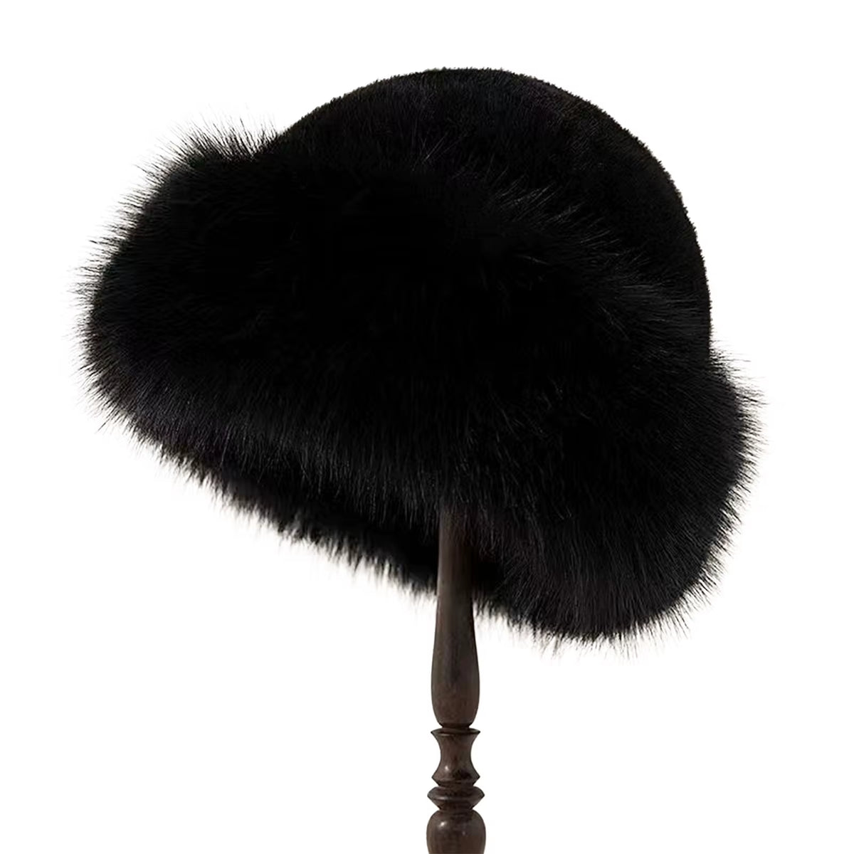 Fluffy Faux-Fur Cossack Hat