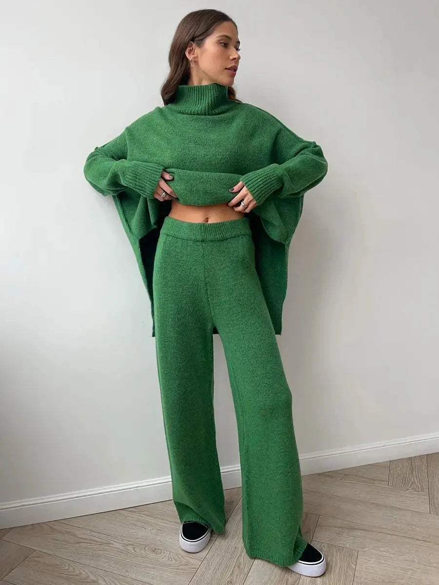 Elif | Knit Trousers with Tailored Detail
