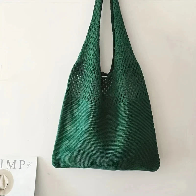 Mesh-Knit Shoulder Bag