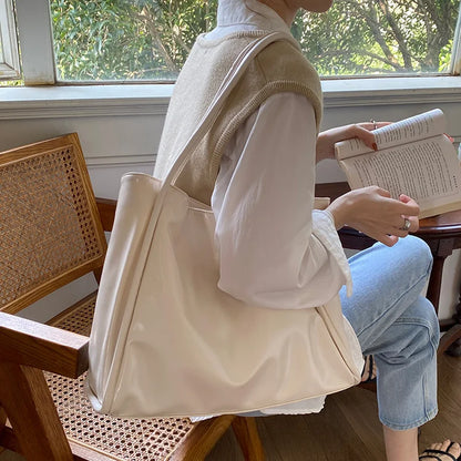 Soft Leather-Look Everyday Tote