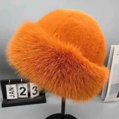 Fluffy Faux-Fur Cossack Hat