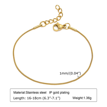 Dainty Gold Stacking Bracelet