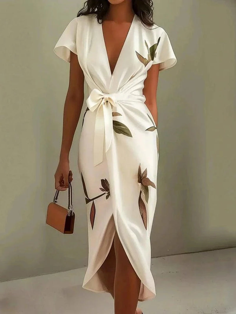 Urban Leaf Midi Dress - Mirea