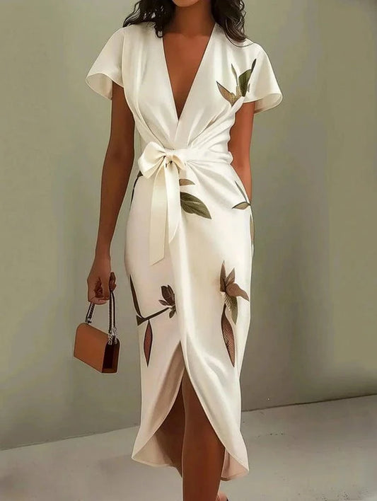Urban Leaf Midi Dress - Mirea